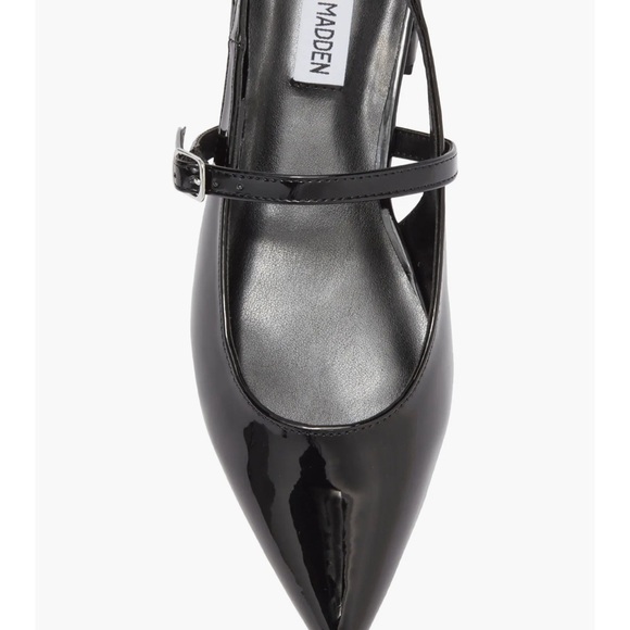 Steve Madden Yourk Pointed Toe Maryjane Slingback Pump Patent Leather  NWOB - Picture 4 of 6